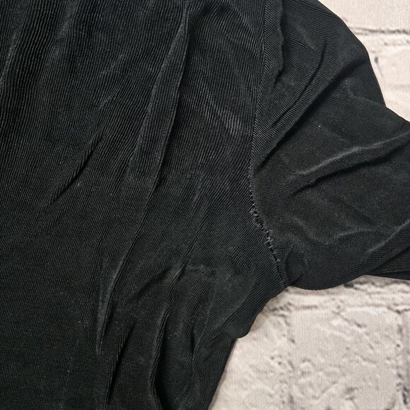 Vintage Chicos Travelers 90s Boho Patchwork Velvet Accent Blouse Size 2 - Picture 10 of 12